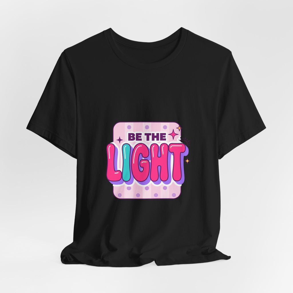 Be the Light Tee | Christian Faith Rainbow Scripture Shirt