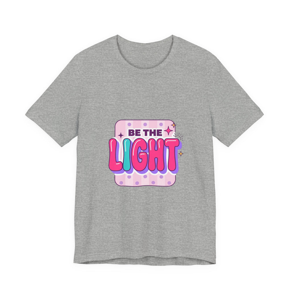 Be the Light Tee | Christian Faith Rainbow Scripture Shirt