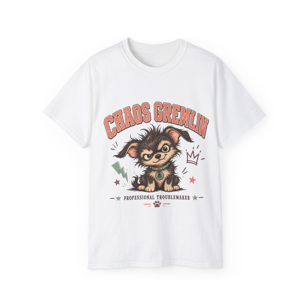 Chaos Gremlin T-Shirt — “Professional Troublemaker” Cute Mischief Graphic Tee