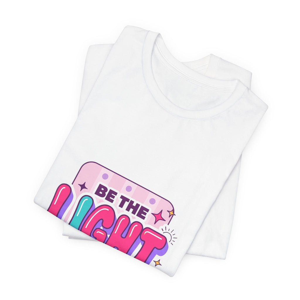 Be the Light Tee | Christian Faith Rainbow Scripture Shirt