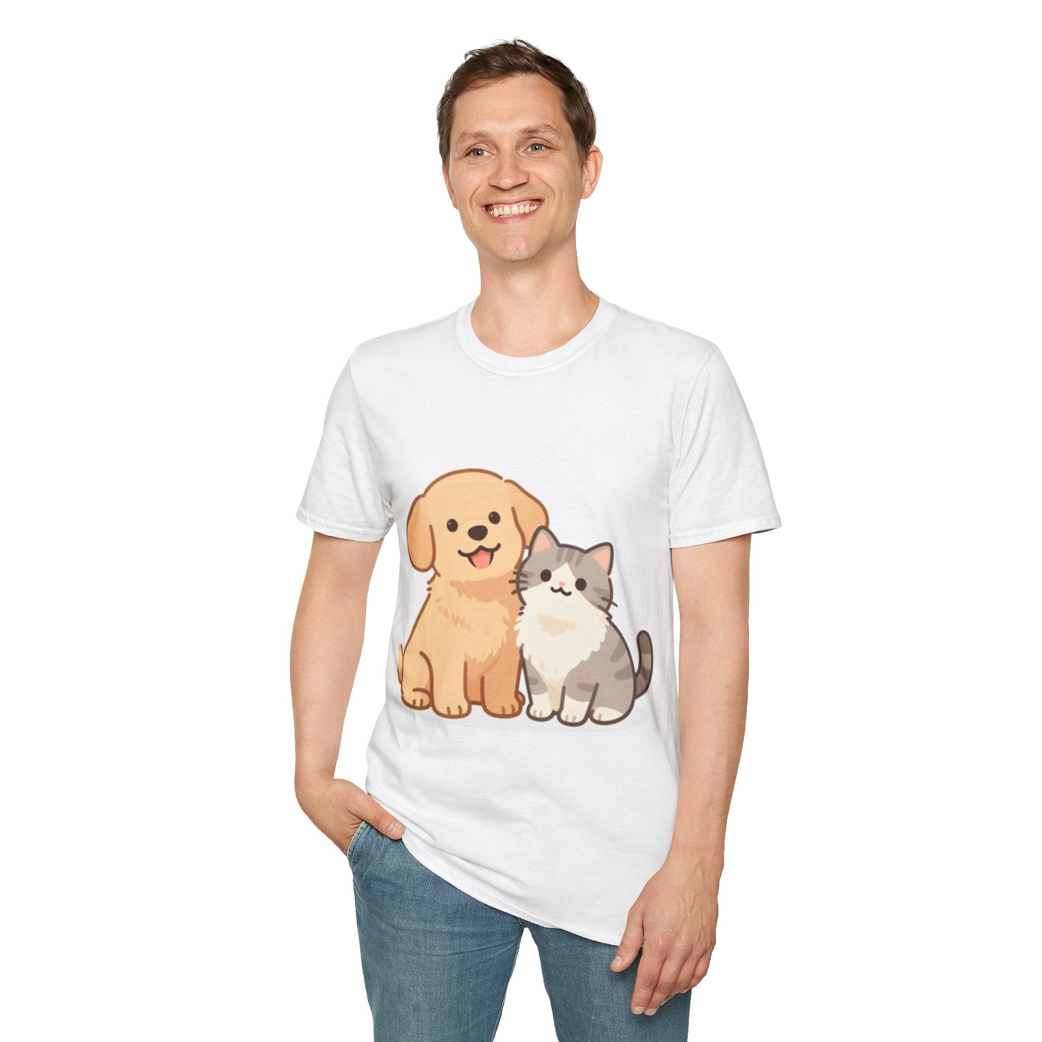 Cute Dog & Cat T-Shirt