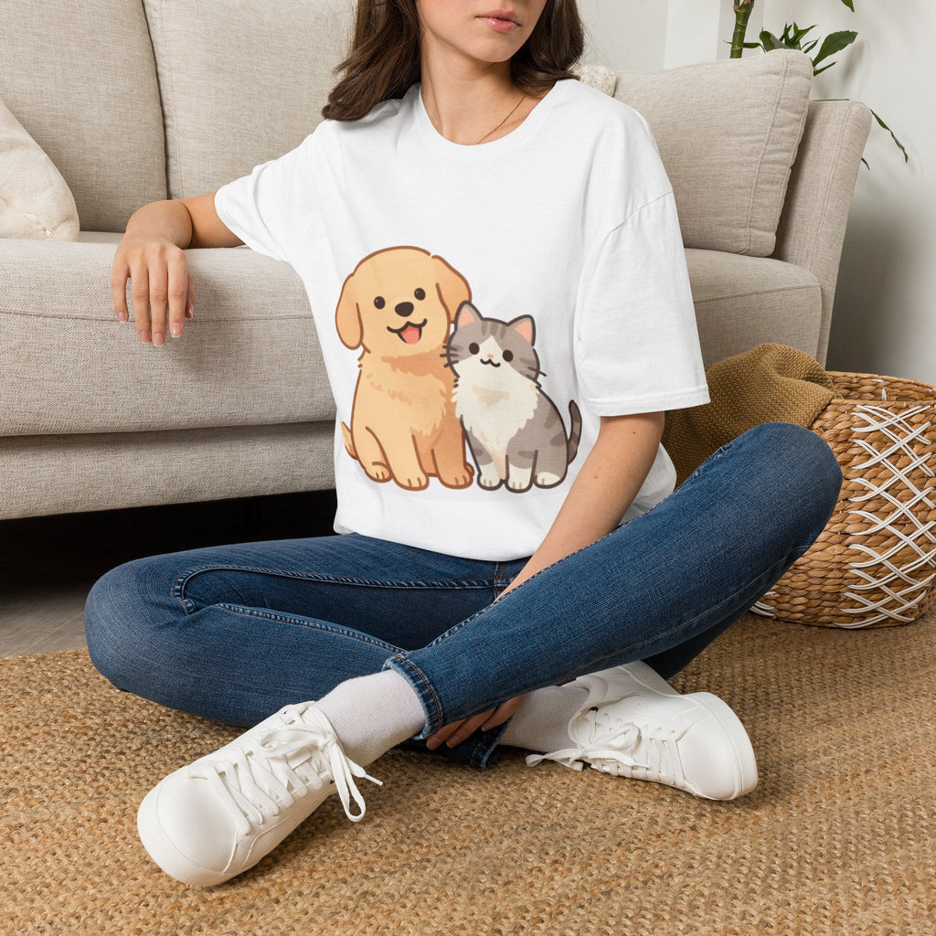 Cute Dog & Cat T-Shirt